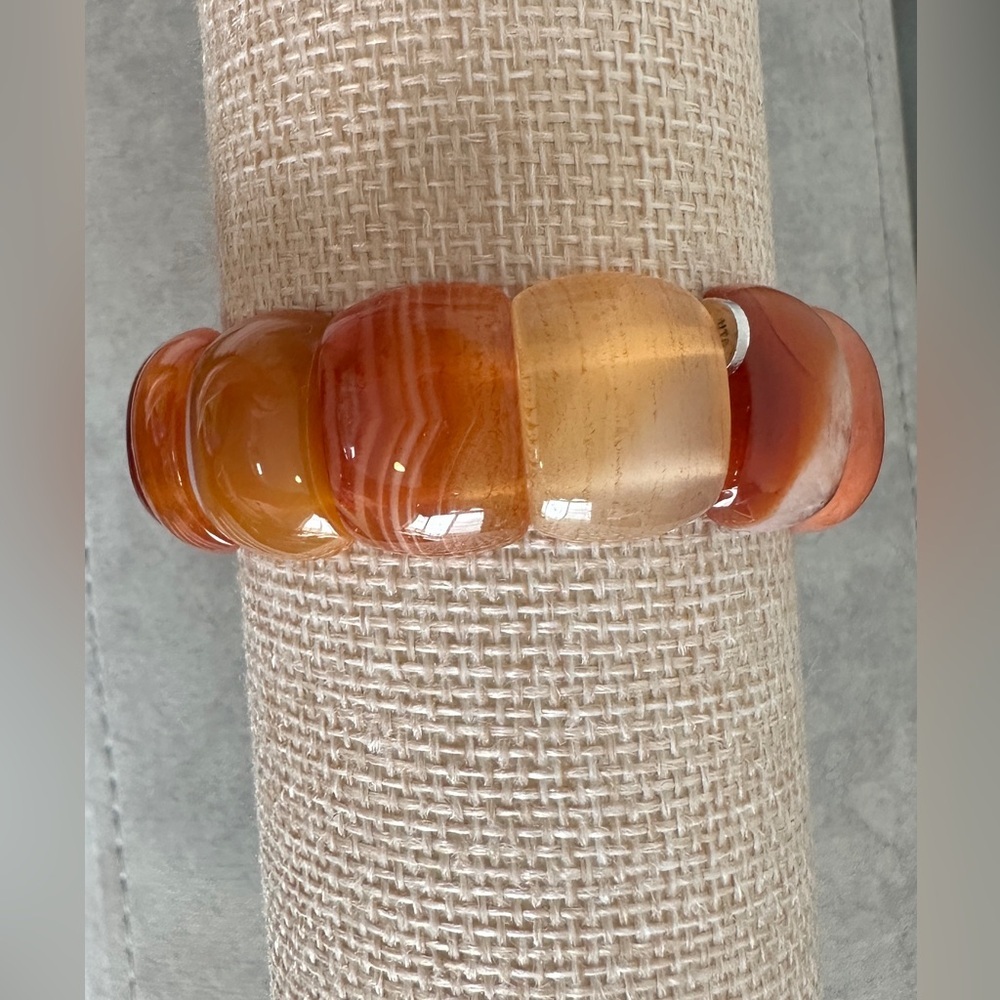 Carnelian Stretch Bracelet by Jay King - Picture 4 of 10
